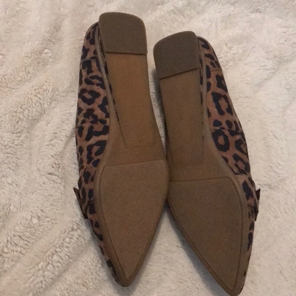 Franco Sarto Leather Shoes Flats Leopard 7.5 new - Picture 7 of 14